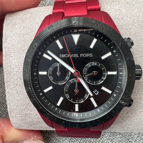 Michael Kors Watch Red Stainless Steel - Picture 14 of 14